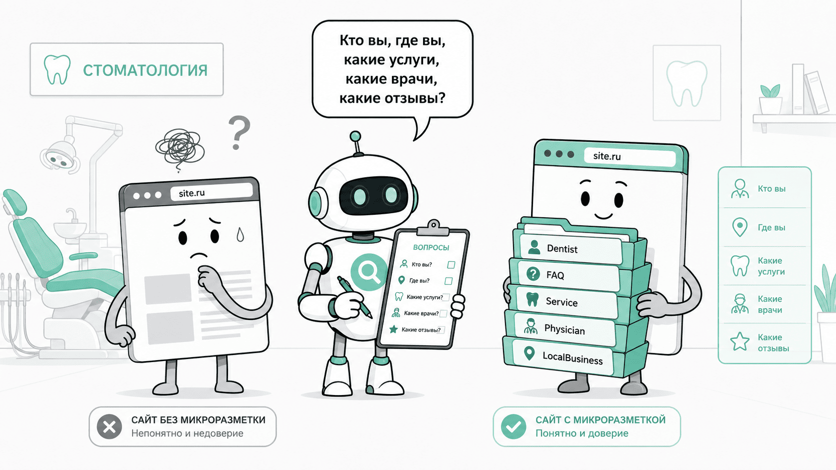Микроразметка для стоматологии