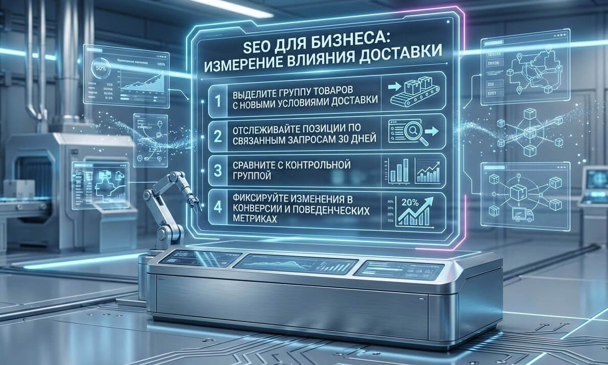 Как измерить влияние доставки на позиции
