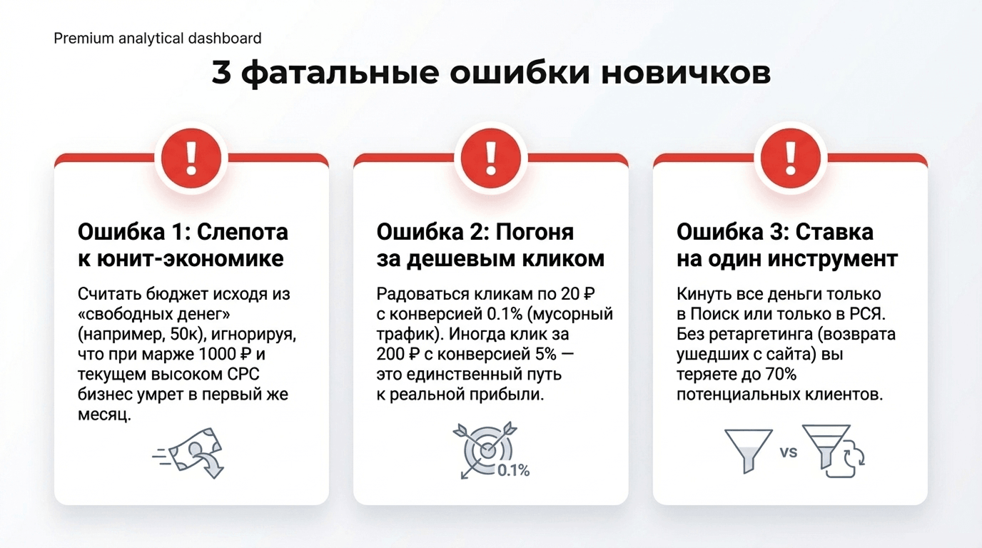 Главные ошибки при планировании рекламного бюджета