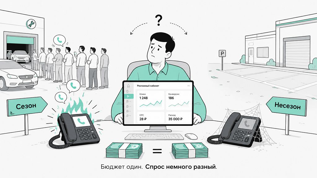 Сезонность и нестабильный поток заявок