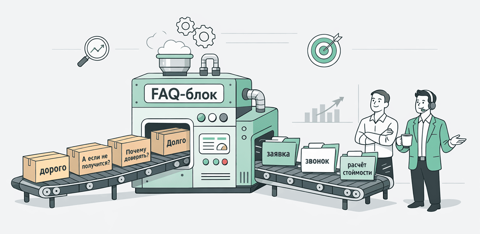 Возражения через FAQ-блок