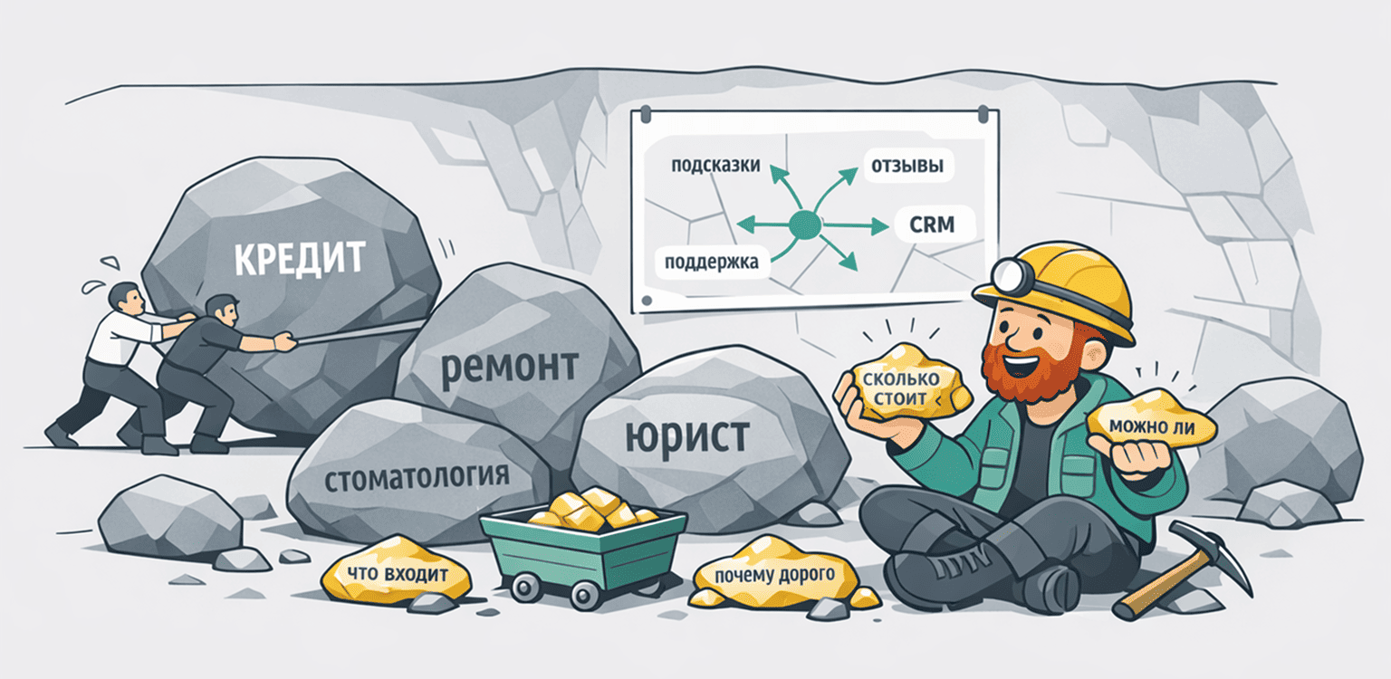 Сбор низкочастотных запросов для FAQ-блока