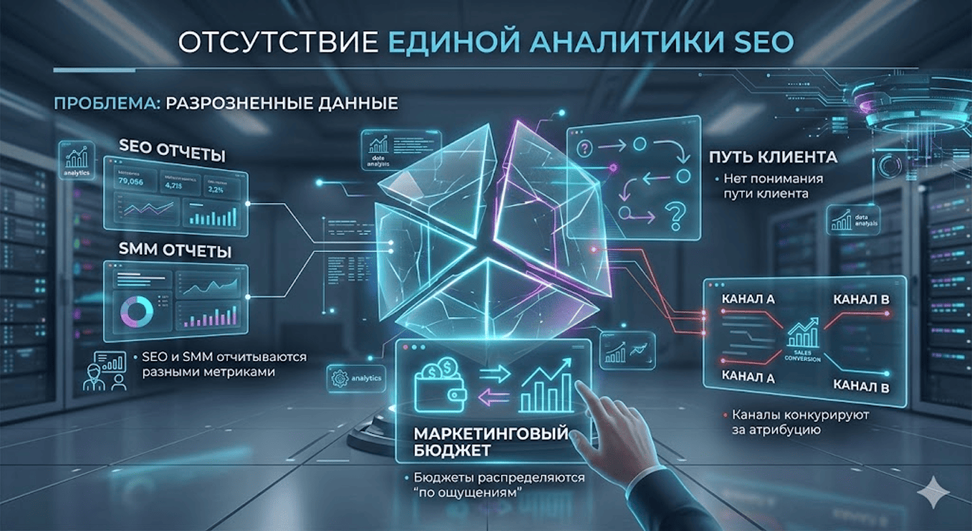 Отсутствие единой аналитики SEO