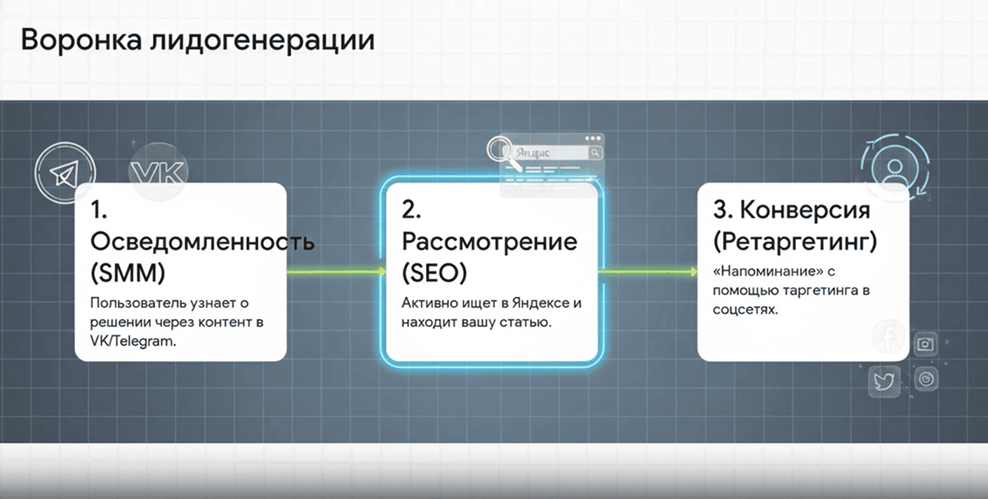 Синергия каналов для лидогенерации